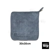 Khăn lau xe nội thất microfiber mềm mịn 30x30-80x40 xám Giá chỉ 20.000đ 7