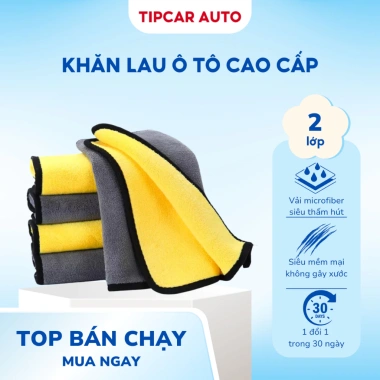 Khăn Lau Xe Ô Tô 3M Microfiber 2 Lớp 2 Mặt Siêu Mềm, Thấm Nhanh – Giá 13.000đ
