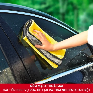 Khăn Lau Xe Ô Tô 3M Microfiber 2 Lớp 2 Mặt Siêu Mềm, Thấm Nhanh – Giá 13.000đ