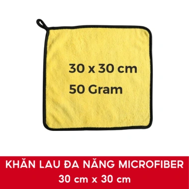Khăn Lau Xe Ô Tô 3M Microfiber 2 Lớp 2 Mặt Siêu Mềm, Thấm Nhanh – Giá 13.000đ