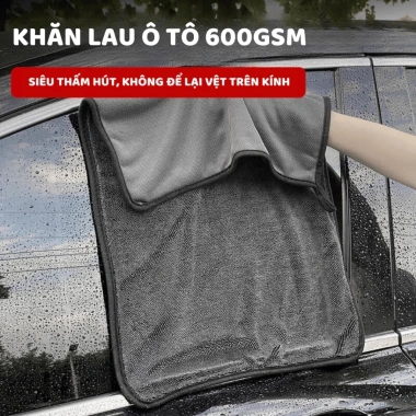 Khăn Lau Xe Ô Tô 600gsm Siêu Thấm, Chống Trầy Xước - Cao Cấp CoCo KL02 Giá 38,997₫ 6
