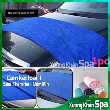 Khăn Lau Xe Ô Tô KT Lớn 70x140 Siêu Mềm Mịn Thấm Hút Cực Tốt Độ Thấm Nước 3