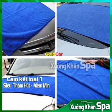Khăn Lau Xe Ô Tô KT Lớn 70x140 Siêu Mềm Mịn Thấm Hút Cực Tốt Độ Thấm Nước 5
