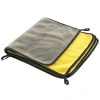 Khăn Lau Xe Ô Tô Microfiber 2 Lớp Dày Dặn Màu Vàng Siêu Thấm Hút 3