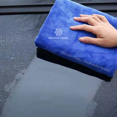 Khăn lau xe ô tô, xe hơi Microfiber dày dặn, mềm mịn, thấm hút nước 6.500 VND 3