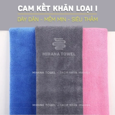Khăn lau xe ô tô, xe hơi Microfiber dày dặn, mềm mịn, thấm hút nước 6.500 VND 7