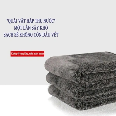 Khăn Lau Xe Superfine Fiber Cao Cấp – Đa Năng Vệ Sinh Ô Tô, Xe Máy, Nhà Bếp, Kính Siêu Thấm Hút, Giá 49.000đ 5