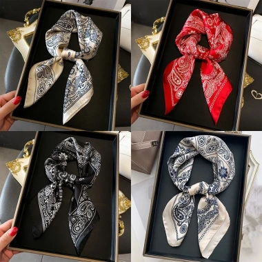 Khăn Lụa 70cm Sang Trọng Thời Trang - Khăn Vuông In Bandanna A112 Giá 31.500₫