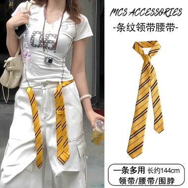 Khăn Lụa Nữ Retro Màu Cà Phê Da Báo In Thắt Lưng Phối Ruy Băng Giá 25.984 VNĐ 6