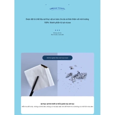 Khăn Mặt Khô 1 Lần Oceantowel Mềm Mịn, Siêu Thấm Hút, 100% Cotton Cao Cấp, 80 Khăn Cuộn Giá Ưu Đãi 24.999₫ 5 Khăn Mặt Khô 1 Lần Oceantowel Mềm Mịn, Siêu Thấm Hút, 100% Cotton Cao Cấp, 80 Khăn Cuộn Giá Ưu Đãi 24.999₫ 5