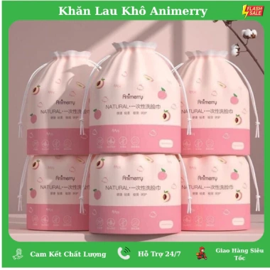 Khăn Mặt Khô ANIMERRY Dạng Cuộn 15x20cm 40 Tờ - Thấm Hút, Mềm Mại, Giá 18.500 10