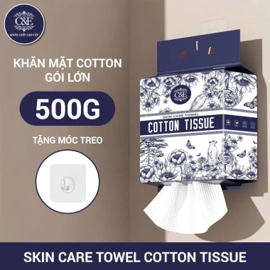 Khăn Mặt Khô Đa Năng Hữu Cơ C&E Cotton Tissue Dùng Một Lần - Giá 85.000 VNĐ