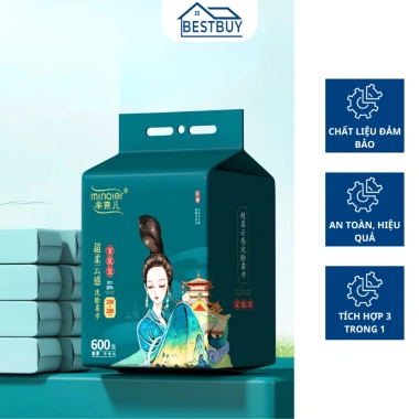 Khăn Mặt Khô Dùng 1 Lần Dạng Rút - Túi Treo Tường, Thấm Hút, Giá 85.000₫