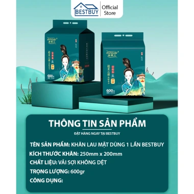 Khăn Mặt Khô Dùng 1 Lần Dạng Rút - Túi Treo Tường, Thấm Hút, Giá 85.000₫