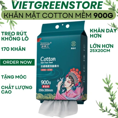 Khăn mặt khô dùng một lần Minaier 600g - An toàn cho da, giảm giá 20%