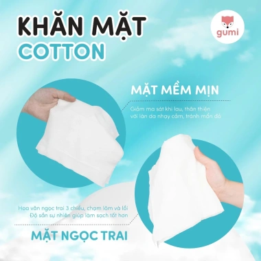 Khăn mặt khô Gumi dùng 1 lần - Lau khô, lau ướt tiện lợi, giảm giá 22% chỉ 36.895 VND 4