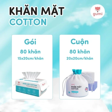 Khăn mặt khô Gumi dùng 1 lần - Lau khô, lau ướt tiện lợi, giảm giá 22% chỉ 36.895 VND 5