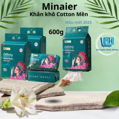 Khăn mặt khô MINAIER dùng một lần sợi cotton mềm, an toàn cho da, không chất huỳnh quang, chỉ 65.000₫ 10