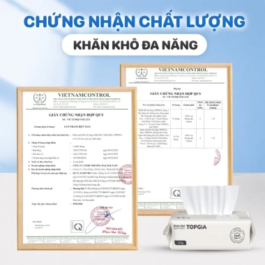 Khăn mặt khô rút Top Gia dùng 1 lần, mềm mịn, an toàn cho da - chỉ 49.000₫ 3