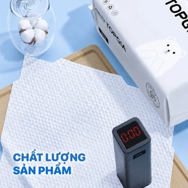 Khăn mặt khô rút Top Gia dùng 1 lần, mềm mịn, an toàn cho da - chỉ 49.000₫ 7