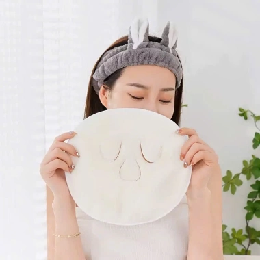 Khăn Mặt Nạ Chườm Nóng Lạnh Thấm Hút Tốt Dưỡng Da Mịn Se Khít Lỗ Chân Lông