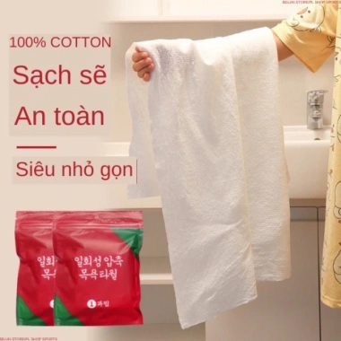 Khăn mặt nén du lịch mềm mại, khô nhanh, tiện lợi - chỉ 9.000₫