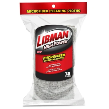 Khăn Microfiber Libman 34x34cm Gói 12 - Giá 50.000đ, Xuất Mỹ, Thấm Hút Mạnh