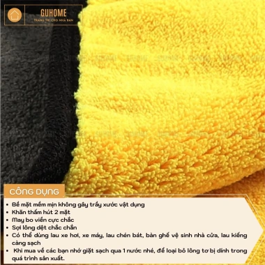 Khăn Microfibre 2 Lớp Lau Xe Ô Tô và Nhà Cửa 30x60 cm - Siêu thấm Giá chỉ 20.000₫ 3 Khăn Microfibre 2 Lớp Lau Xe Ô Tô và Nhà Cửa 30x60 cm - Siêu thấm Giá chỉ 20.000₫ 3