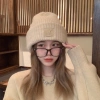 Khăn Mũ Len Mùa Đông Nữ Hàn Quốc iLita - Bucket Lông Cừu Ulzzang Đẹp, Thời Trang, Trắng & Nâu 6