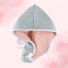 Khăn Quấn Tóc 2 Lớp Siêu Thấm Nước, Nhanh Khô - Lông Cừu San Hô Mềm, 28.077₫ 9