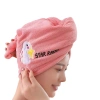Khăn Quấn Tóc Khô Nhanh, Mềm Mại, Thấm Hút Tốt, 1 Lớp Siêu Tốc, Có Nút Cài, Thêu Hoạt Hình – Giá 35.000đ 8