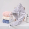Khăn Quấn Tóc Sóng Nước, Mũ Lau Tóc Nhanh Khô, Cài Nút Tiện Lợi, Nhẹ Êm Da Đầu - 21.900₫ 4
