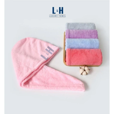 Khăn quấn ủ tóc lông cừu siêu mềm, lau khô nhanh trong 30s - Giá chỉ 35.000đ