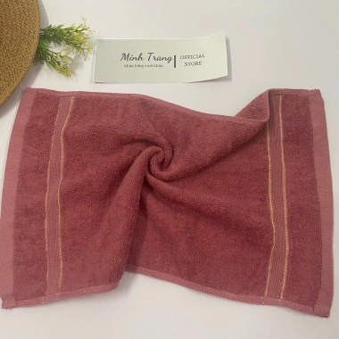 Khăn rửa mặt cotton 100% mềm mại dày dặn, thấm hút tốt 30x50cm, giá chỉ 17.000 VND