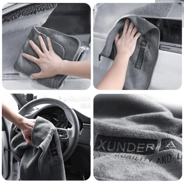 Khăn Rửa Tự Động Microfiber 1/2/3 - Vải Sấy Làm Sạch Ô Tô, Quần Áo Viền - 28.699 VND 5