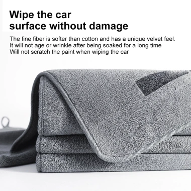 Khăn Rửa Xe Microfiber Dày Cao Cấp - Thấm Nhanh, Không Trầy, Vệ Sinh Ô Tô Gia Đình, 18.822₫ 4