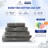 Khăn tắm cotton cao cấp màu xám - siêu thấm hút, mềm mịn, không xù lông, an toàn da nhạy cảm - chỉ 49.000₫