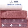 Khăn tắm cotton cao cấp màu xám - siêu thấm hút, mềm mịn, không xù lông, an toàn da nhạy cảm - chỉ 49.000₫ 2