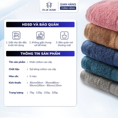 Khăn tắm cotton cao cấp màu xám - siêu thấm hút, mềm mịn, không xù lông, an toàn da nhạy cảm - chỉ 49.000₫