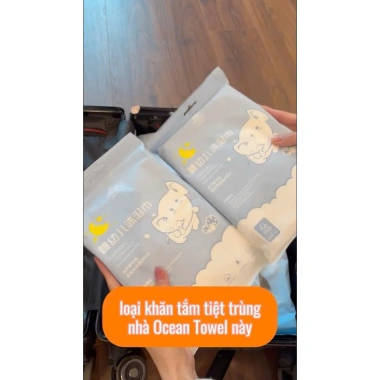 Khăn Tắm Cotton Du Lịch 60x120 cm - Bộ 2 chiếc Siêu Mềm, Thấm Hút, Giá 99.000₫