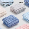Khăn tắm DOZO thấm hút mạnh, sợi nhỏ sọc, dày 70x140cm – Giá chỉ 65.000₫ 8