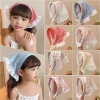 Khăn tam giác ren trùm đầu kiểu Pháp cho bé gái - Đi biển, chụp ảnh, picnic, vải chiffon, 38.500₫ 4