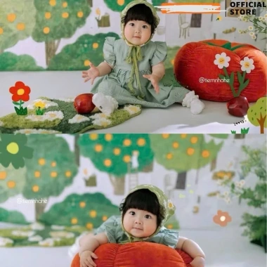 Khăn tam giác ren trùm đầu kiểu Pháp cho bé gái - Đi biển, chụp ảnh, picnic, vải chiffon, 38.500₫