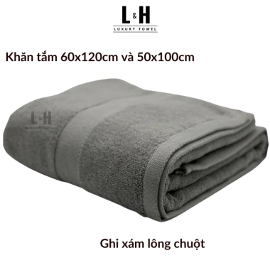 Khăn tắm Kokoya cỡ vừa 60x120/50x100 cao cấp xuất Hàn, thấm hút nhanh, không bám bông, dày dặn 70.000 VND