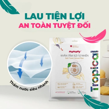 Khăn Tắm Mamamy 70x100 / 70x140 cm 100% Cotton - Mềm mại, Thấm hút, Kháng khuẩn, Giá chỉ 28.000₫ 7