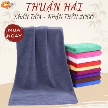 Khăn tắm Microfiber kt50*70cm Siêu mềm, thấm nhanh, không xù lông, chỉ 21.900₫