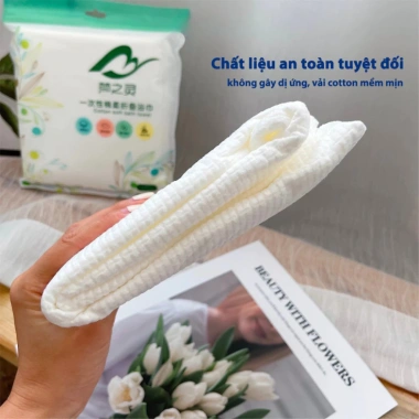 Khăn tắm nén du lịch 90g Cotton 70x140cm, dày dặn, thấm hút nhanh, dùng 1 lần, giá chỉ 5.000đ