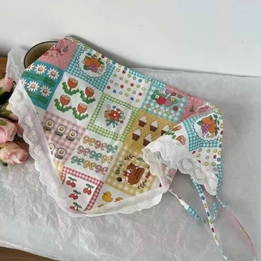 Khăn tắm ren chùm đầu bé gái xinh xắn, vải chiffon - Đẹp cho biển, chụp ảnh, picnic - 45.500₫