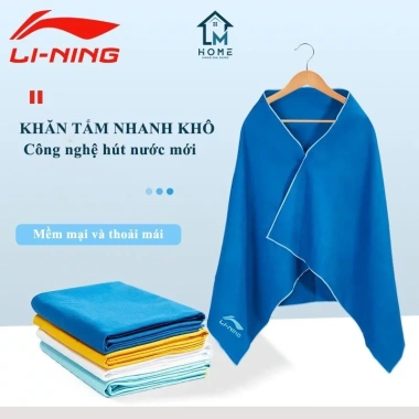 Khăn Tắm Thể Thao Lining Mềm Mại Siêu Nhẹ, Nhanh Khô, Thân Thiện Da - Giá 173k
