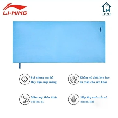 Khăn Tắm Thể Thao Lining Mềm Mại Siêu Nhẹ, Nhanh Khô, Thân Thiện Da - Giá 173k